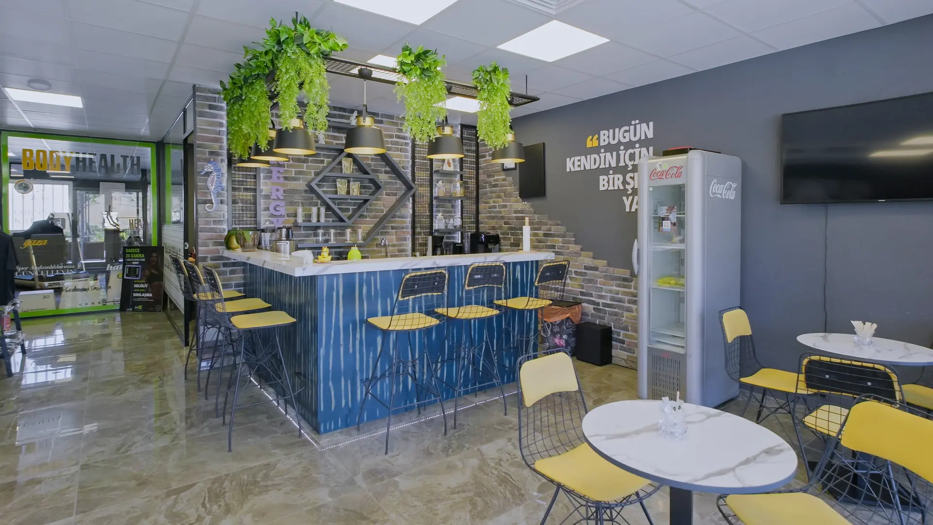 Body Health Beytepe lounge ve bar alanı